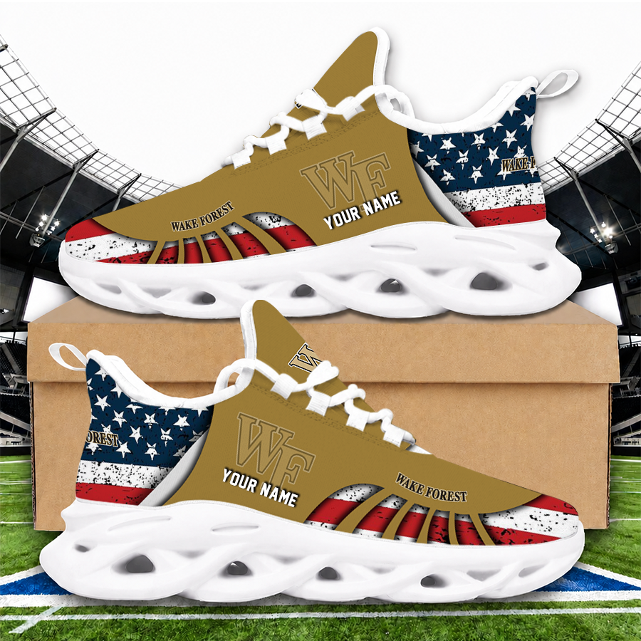 [HOOPS SPECIAL] NEW CUSTOMIZED NCAA CFH16 WFD WAKE FOREST DEMON DEACONS UNISEX CLUNKY SNEAKERS