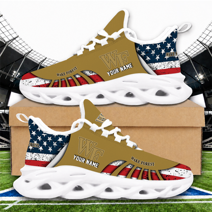 [HOOPS SPECIAL] NEW CUSTOMIZED NCAA CFH16 WFD WAKE FOREST DEMON DEACONS UNISEX CLUNKY SNEAKERS