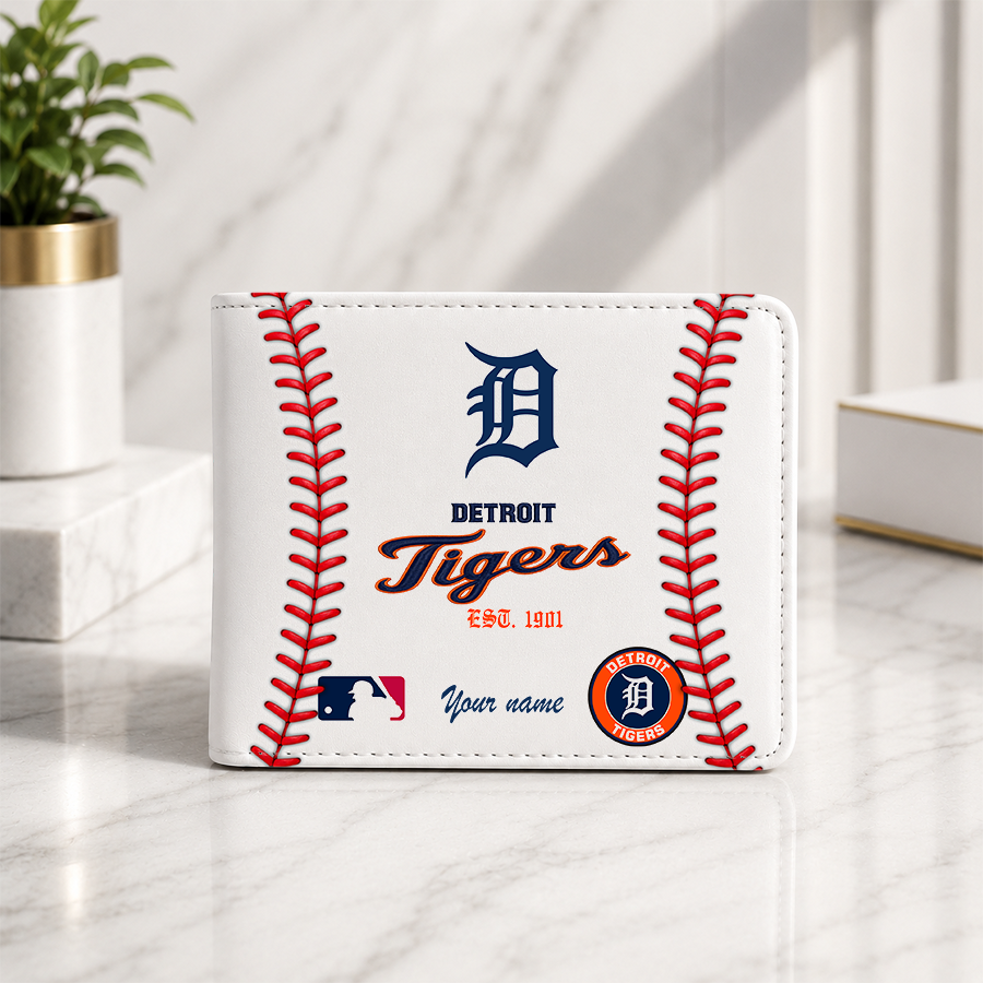 [HOMERUN DEAL] NEW CUSTOMIZED MLB16 DTS DETROIT TIGERS LEATHER WALLET