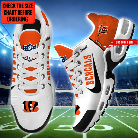[TOUCHDOWN DEAL] NEW CUSTOMIZED NFL16 CCB CINCINNATI BENGALS AIR MAX PLUS SNEAKERS