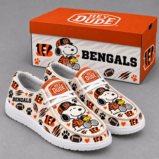 [TOUCHDOWN DEAL] NEW CUSTOMIZED NFL16 CCB CINCINNATI BENGALS LOAFER SHOES