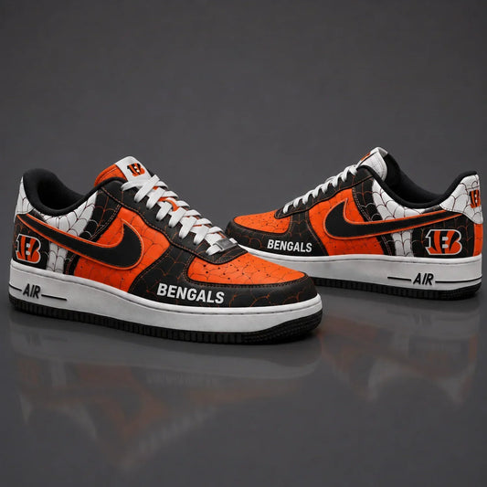 [TOUCHDOWN DEAL] NEW CUSTOMIZED NFL16 CCB CINCINNATI BENGALS x SPIDER AF1 SHOES