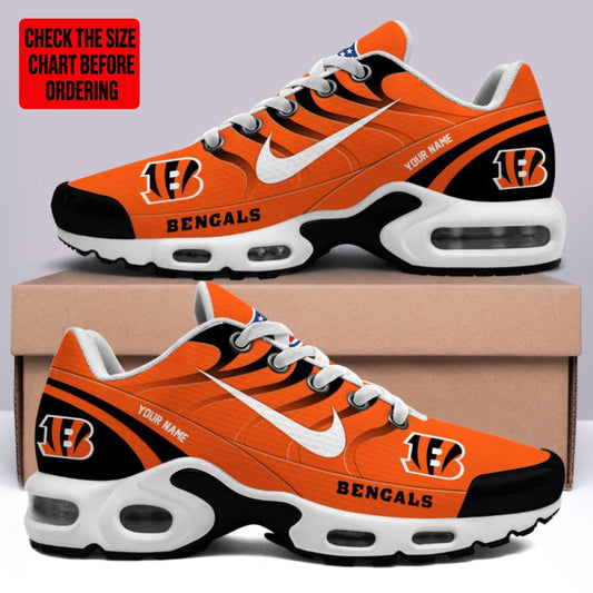 [TOUCHDOWN DEAL] NEW CUSTOMIZED NFL16 CCB CINCINNATI BENGALS AIR MAX PLUS SNEAKERS