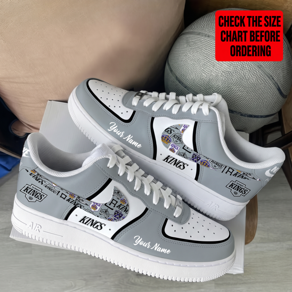 [PUCK DROP DEAL] NEW CUSTOMIZED NHL16 LAK LOS ANGELES KINGS AF1 SHOES
