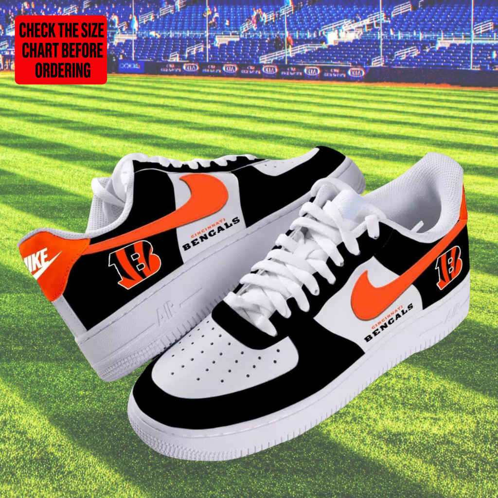 [TOUCHDOWN DEAL] NEW CUSTOMIZED NFL16 CCB CINCINNATI BENGALS AF1 SHOES