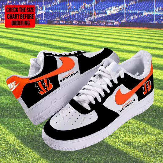 [TOUCHDOWN DEAL] NEW CUSTOMIZED NFL16 CCB CINCINNATI BENGALS AF1 SHOES