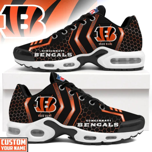 [TOUCHDOWN DEAL] NEW CUSTOMIZED NFL16 CCB CINCINNATI BENGALS AIR MAX PLUS SNEAKERS