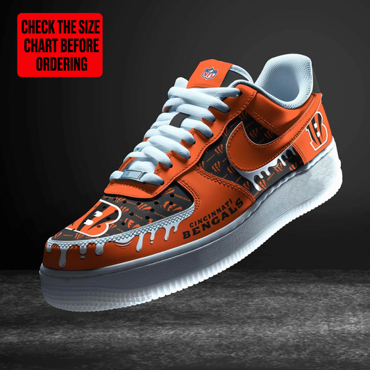 [TOUCHDOWN DEAL] NEW CUSTOMIZED NFL16 CCB CINCINNATI BENGALS AF1 SHOES