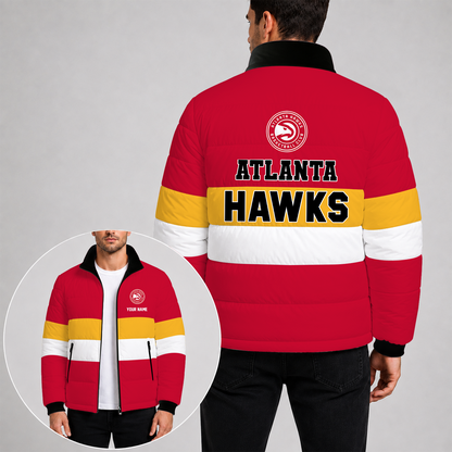 [SLAM DUNK DEAL] NEW CUSTOMIZED NBA17 AHA THE HAWKS PUFFER JACKET