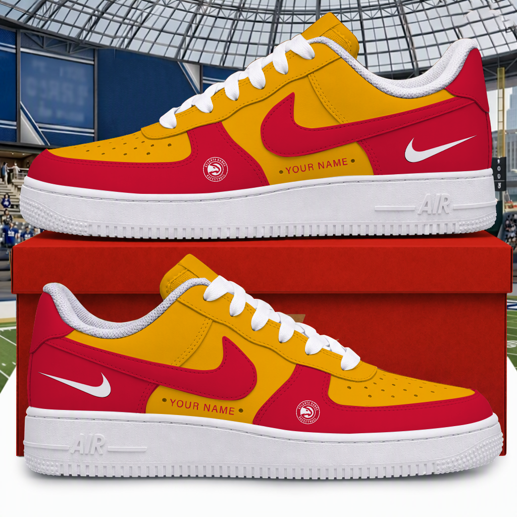 [SLAM DUNK DEAL] NEW CUSTOMIZED NBA17 AHA ATLANTA HAWKS AF1 SHOES