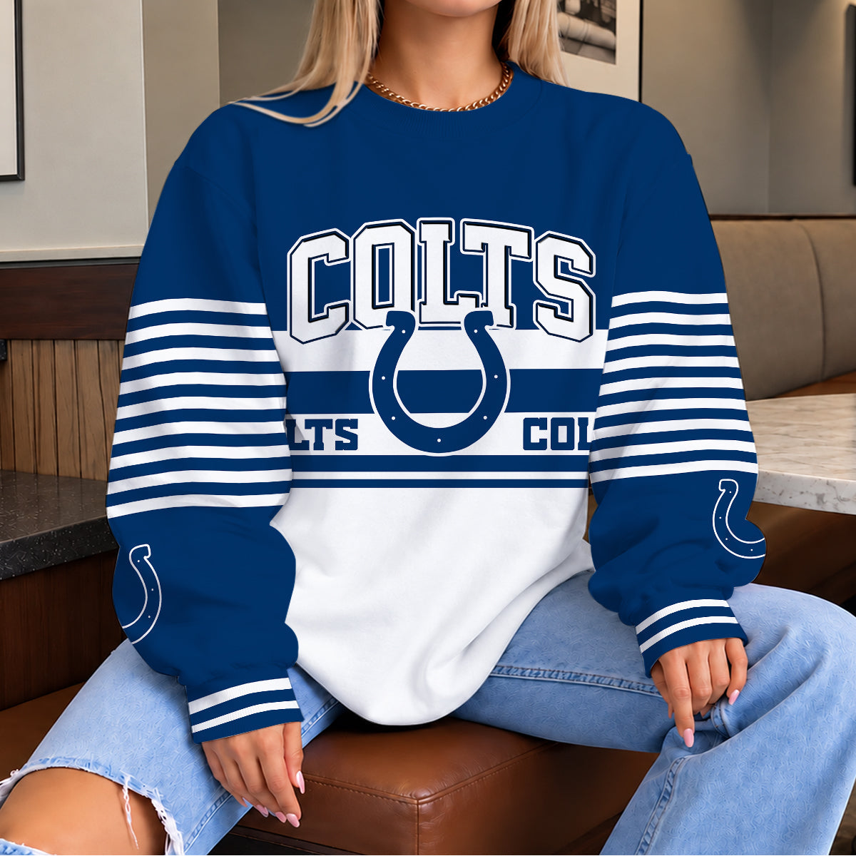[TOUCHDOWN DEAL] NEW CUSTOMIZED NFL17 IDC THE COLTS UNISEX SWEATSHIRT