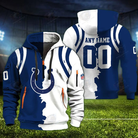 [TOUCHDOWN DEAL] NEW CUSTOMIZED NFL17 IDC INDIANAPOLIS COLTS AIR JORDAN LOW SHOES