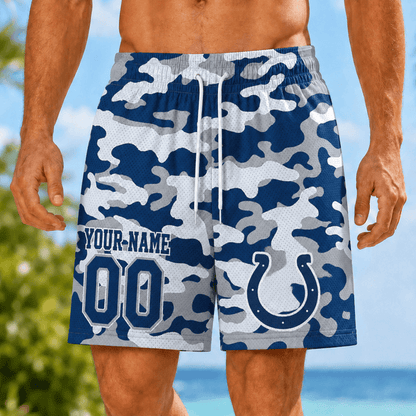 [TOUCHDOWN DEAL] NEW CUSTOMIZED NFL17 IDC INDIANAPOLIS COLTS SHORT PANTS