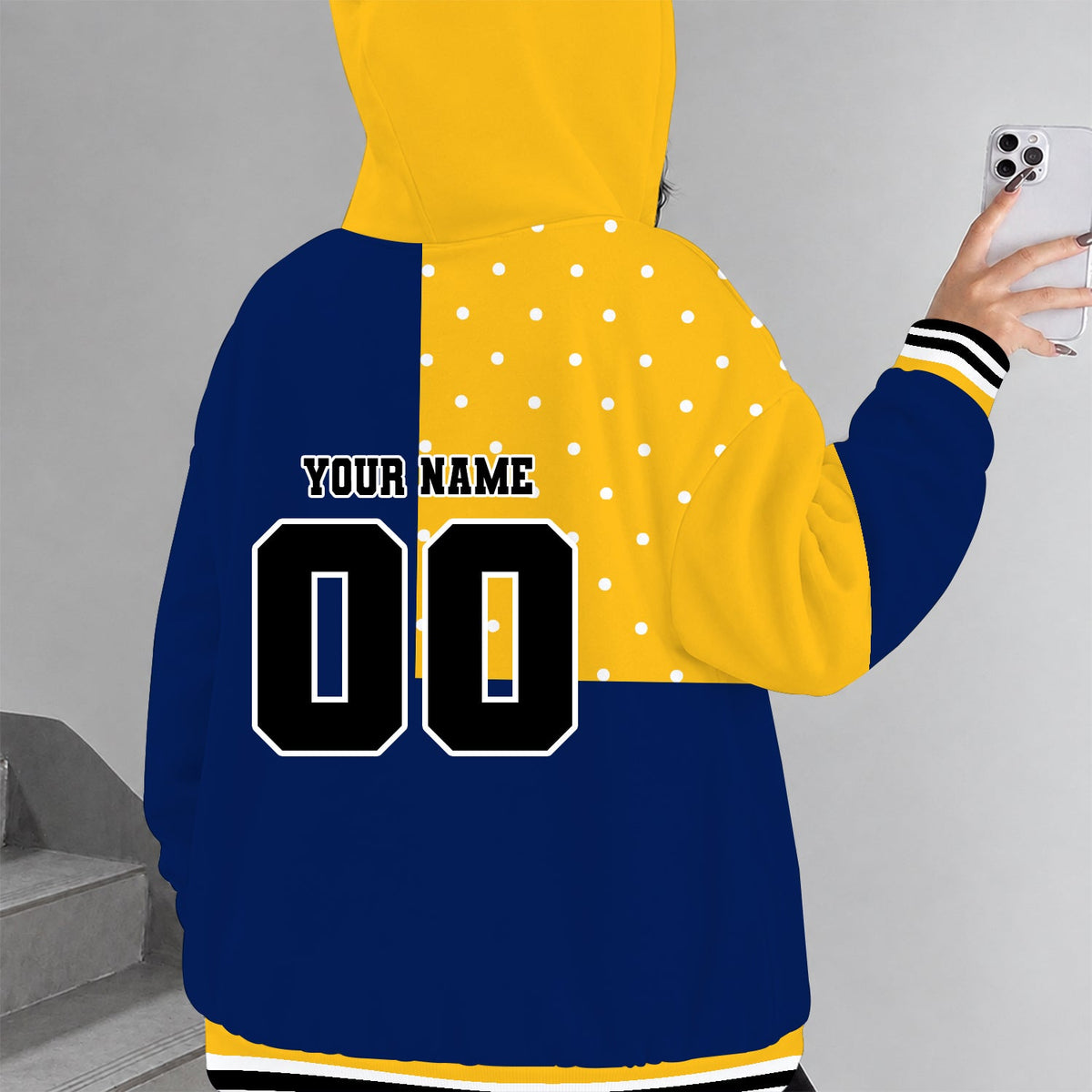 [SLAM DUNK DEAL] NEW CUSTOMIZED NCAA MAM17 MGE MARQUETTE GOLDEN EAGLES STRAPPY ZIP HOODIE