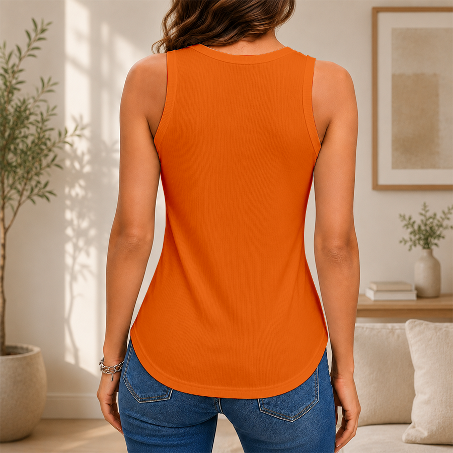 [FAN FAVORITE] NEW CUSTOMIZED NCAA FBS17 MIH MIAMI HURRICANES WOMEN'S V-NECK TANK TOP