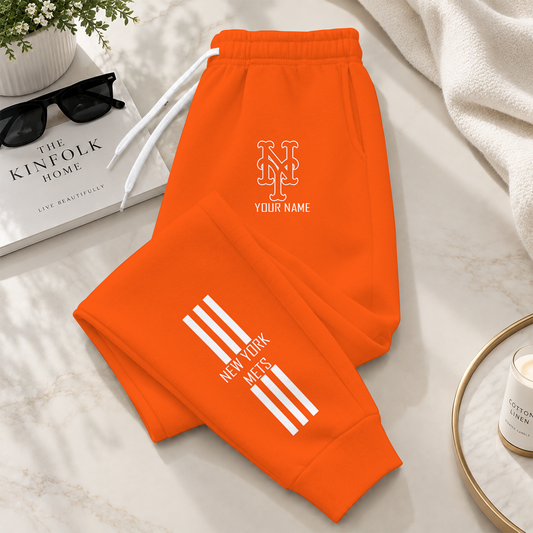 [HOMERUN DEAL] NEW CUSTOMIZED MLB17 NYM NEW YORK METS SWEATPANTS
