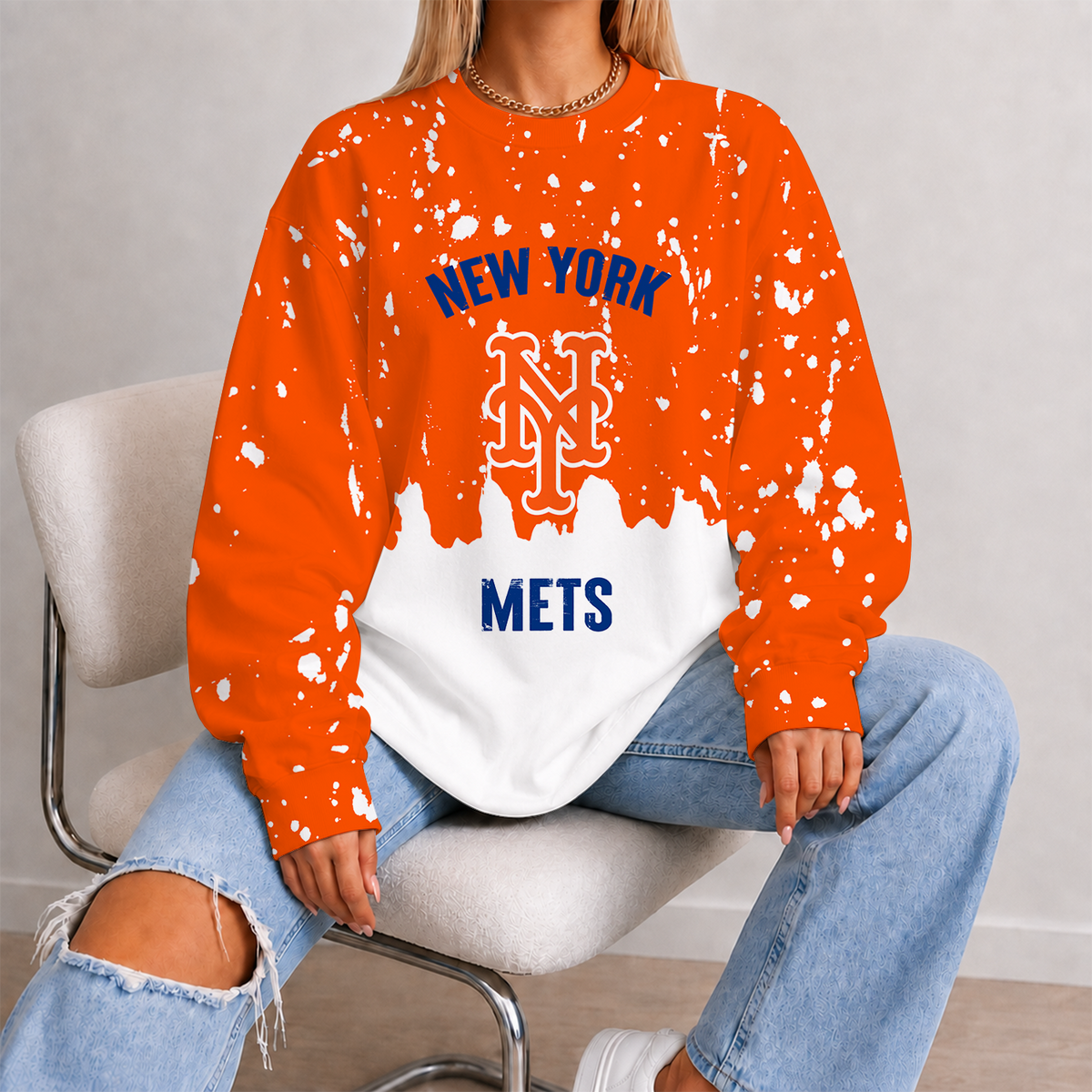 [HOMERUN DEAL] NEW CUSTOMIZED MLB17 NYM NEW YORK METS UNISEX SWEATSHIRT