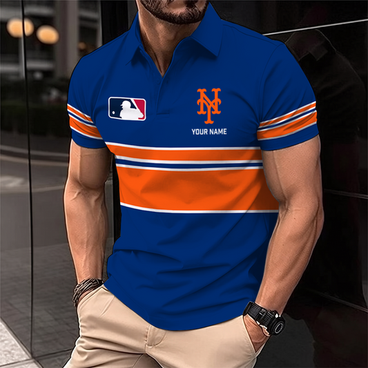 [HOMERUN DEAL] NEW CUSTOMIZED MLB17 NYM NEW YORK METS POLO SHIRT