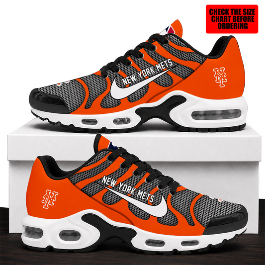 [HOMERUN DEAL] NEW CUSTOMIZED MLB17 NYM NEW YORK METS AIR MAX PLUS SNEAKERS