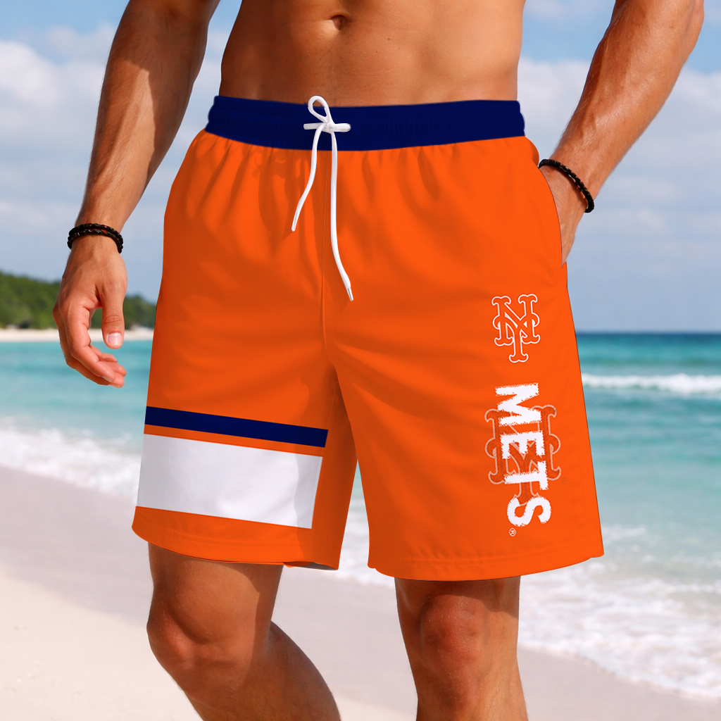 [HOMERUN DEAL] NEW PREMIUM MLB17 NYM NEW YORK METS BASEBALL SHORT PANTS