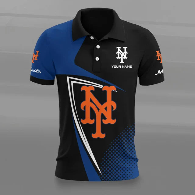 [HOMERUN DEAL] NEW CUSTOMIZED MLB17 NYM NEW YORK METS POLO SHIRT