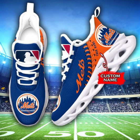 [HOMERUN DEAL] NEW CUSTOMIZED MLB17 NYM NEW YORK METS MAX SOUL SHOES