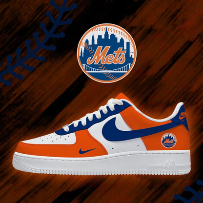 [HOMERUN DEAL] NEW CUSTOMIZED MLB17 NYM NEW YORK METS AF1 SHOES