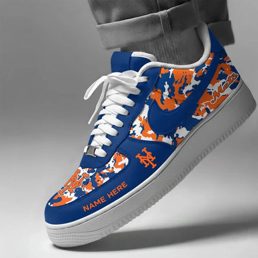[HOMERUN DEAL] NEW CUSTOMIZED MLB17 NYM NEW YORK METS AF1 SHOES