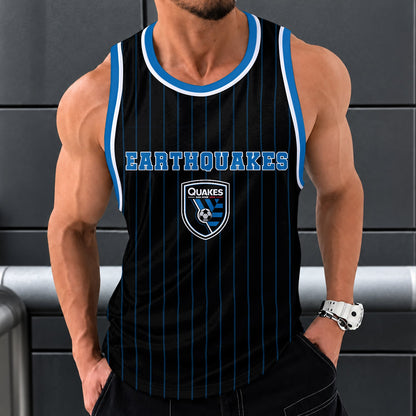 [GOAL DEAL] NEW CUSTOMIZED MLS17 SJE SAN JOSE EARTHQUAKES UNISEX TANK TOP