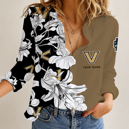[HOMERUN DEAL] NEW CUSTOMIZED NCAA CWS17 VDC VANDERBILT COMMODORES WOMEN CASUAL SHIRT