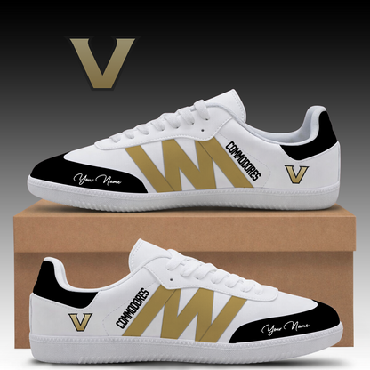 [HOMERUN DEAL] NEW CUSTOMIZED NCAA CWS17 VDC VANDERBILT COMMODORES CLASSIC SNEAKERS