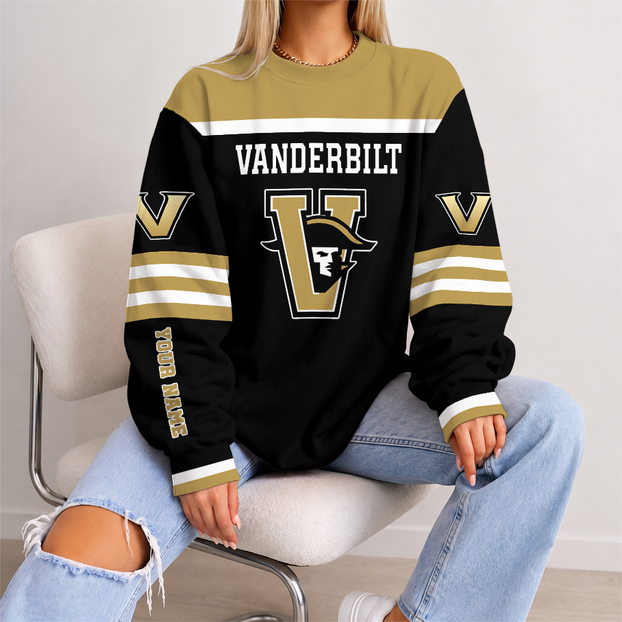 [HOMERUN DEAL] NEW CUSTOMIZED NCAA CWS17 VDC VANDERBILT COMMODORES UNISEX SWEATSHIRT