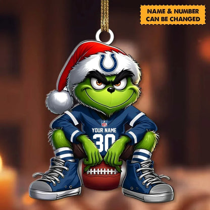 [TOUCHDOWN DEAL] NEW CUSTOMIZED NFL17 IDC INDIANAPOLIS COLTS CHRISTMAS ACRYLIC ORNAMENT