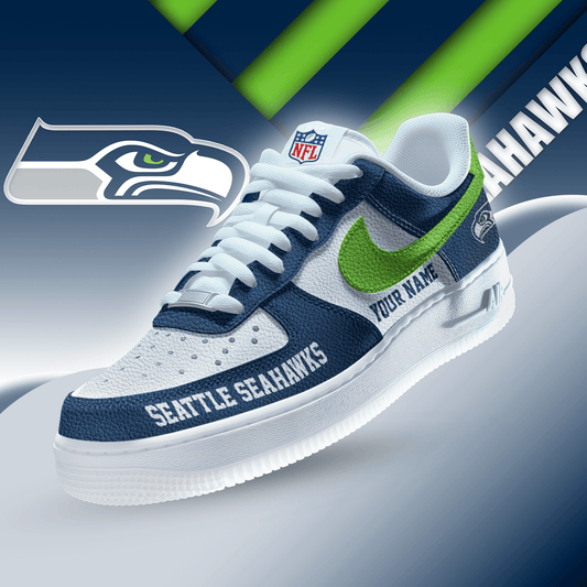 [TOUCHDOWN DEAL] NEW CUSTOMIZED NFL06 SSH SEATTLE SEAHAWKS AF1 SNEAKERS