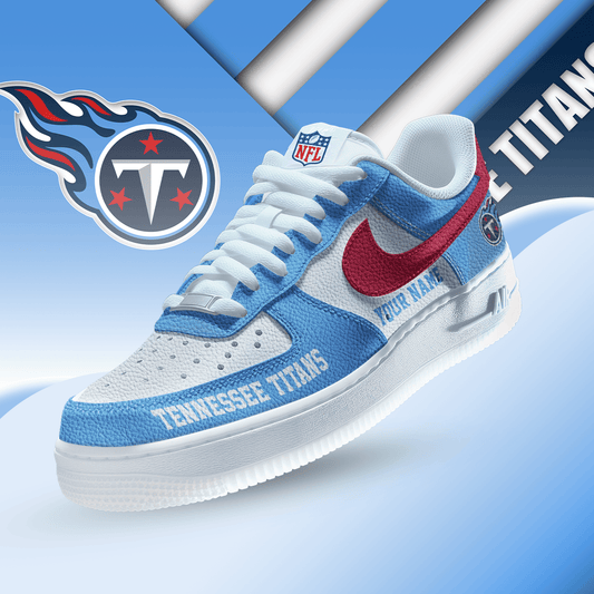 [TOUCHDOWN DEAL] NEW CUSTOMIZED NFL31 TST TENNESSEE TITANS AF1 SNEAKERS