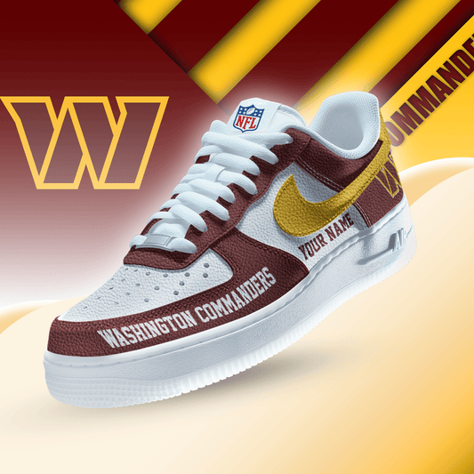 [TOUCHDOWN DEAL] NEW CUSTOMIZED NFL12 WTC WASHINGTON COMMANDERS AF1 SNEAKERS