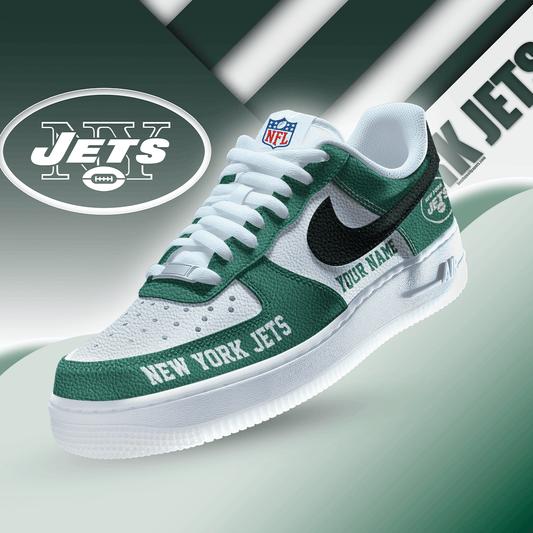 [TOUCHDOWN DEAL] NEW CUSTOMIZED NFL25 NYJ NEW YORK JETS AF1 SNEAKERS