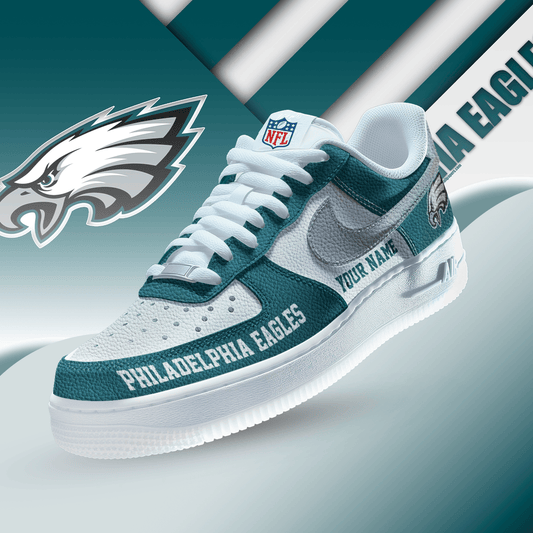[TOUCHDOWN DEAL] NEW CUSTOMIZED NFL02 PPE PHILADELPHIA EAGLES AF1 SNEAKERS