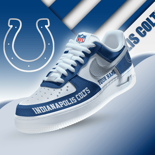 [TOUCHDOWN DEAL] NEW CUSTOMIZED NFL17 IDC INDIANAPOLIS COLTS AF1 SNEAKERS