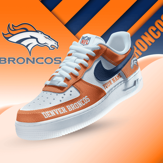 [TOUCHDOWN DEAL] NEW CUSTOMIZED NFL13 DVB DENVER BRONCOS AF1 SNEAKERS
