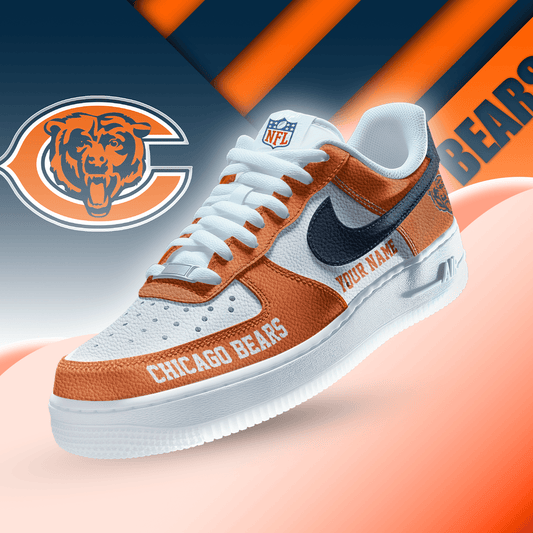 [TOUCHDOWN DEAL] NEW CUSTOMIZED NFL26 CCB CHICAGO BEARS AF1 SNEAKERS