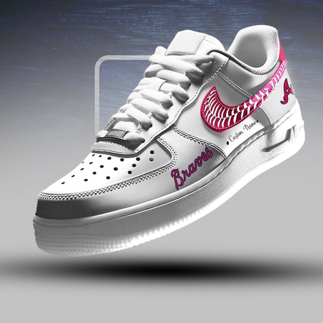 [HOMERUN DEAL] NEW CUSTOMIZED MLB09 ABS ATLANTA BRAVES AF1 SNEAKERS