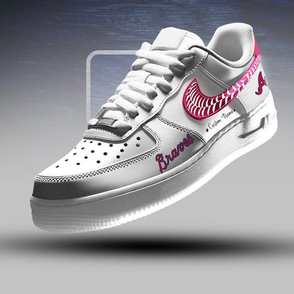 [HOMERUN DEAL] NEW CUSTOMIZED MLB09 ABS ATLANTA BRAVES AF1 SNEAKERS