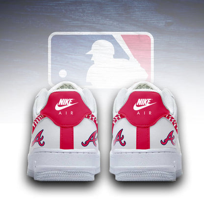 [HOMERUN DEAL] NEW CUSTOMIZED MLB09 ABS ATLANTA BRAVES AF1 SNEAKERS