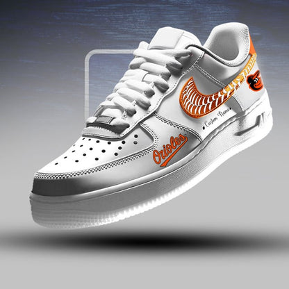 [HOMERUN DEAL] NEW CUSTOMIZED MLB25 BOS BALTIMORE ORIOLES AF1 SNEAKERS