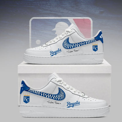 [HOMERUN DEAL] NEW CUSTOMIZED MLB19 KCR KANSAS CITY ROYALS AF1 SNEAKERS