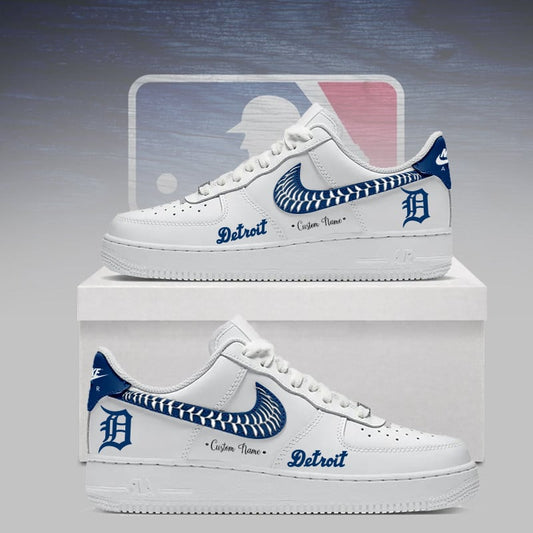 [HOMERUN DEAL] NEW CUSTOMIZED MLB16 DTS DETROIT TIGERS AF1 SNEAKERS