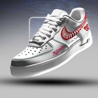 [HOMERUN DEAL] NEW CUSTOMIZED MLB28 WNS WASHINGTON NATIONALS AF1 SNEAKERS