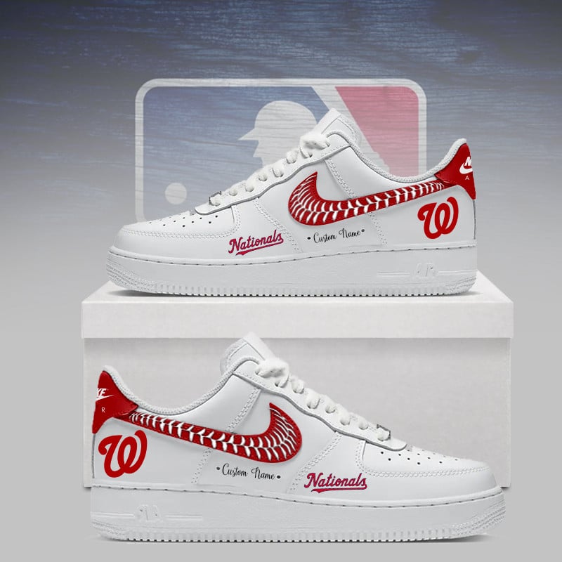 [HOMERUN DEAL] NEW CUSTOMIZED MLB28 WNS WASHINGTON NATIONALS AF1 SNEAKERS