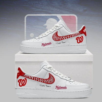 [HOMERUN DEAL] NEW CUSTOMIZED MLB28 WNS WASHINGTON NATIONALS AF1 SNEAKERS